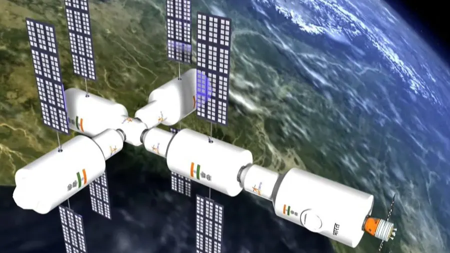 Bharatiya Antariksh Station: low earth orbit concept image