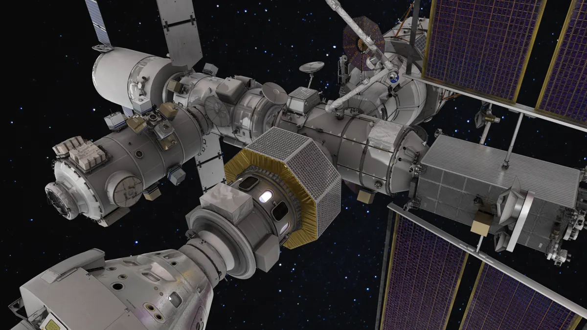 Gateway: lunar orbit (nrho) concept image