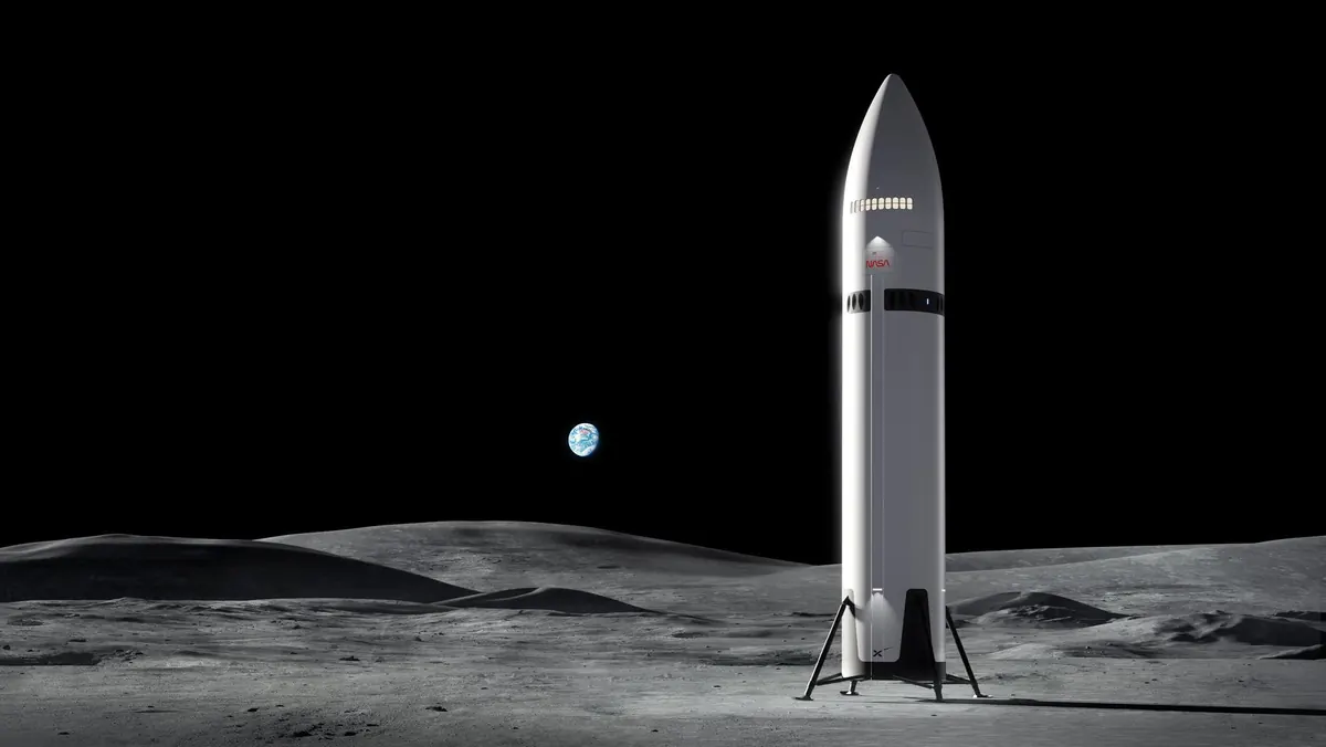 Human Landing System: lunar surface concept image