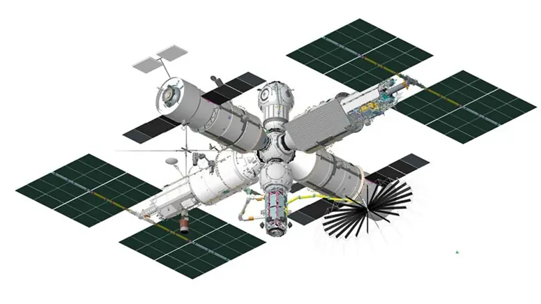 Russian Orbital Station: low earth orbit concept image